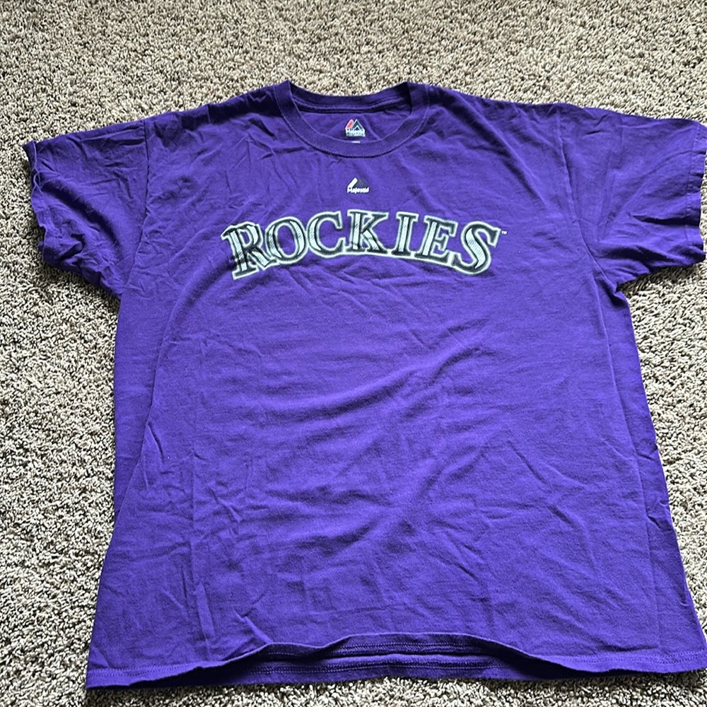 Colorado Rockies purple large tee